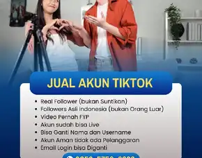 Jual Akun Tiktok 9k Followers